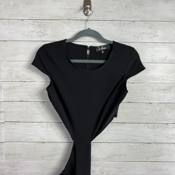 Lulus Black Conversation Piece Backless Maxi Dress - Picture 7 of 9